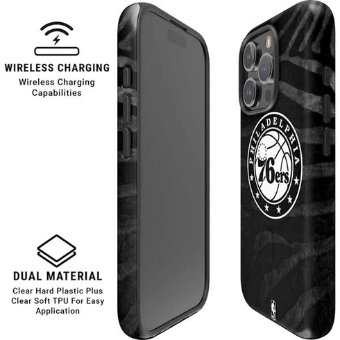 NBA Philadelphia 76ers Animal Print iPhone 16 Pro Magsafe Impact Case